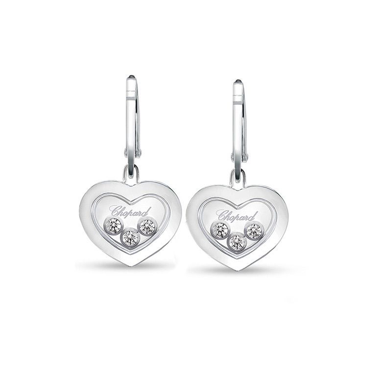 Chopard Happy Diamonds Icons Earrings White Gold 83A611 1301