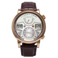 145.032G | A. Lange & Sohne Zeitwerk Striking Time German dial pink gold watch. Buy Online
