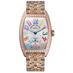 1750 S6 COL DRM D B 5N WH BR | Franck Muller Cintree Curvex Color Dreams Diamonds 25.1 x 35.1 mm  watch | Buy Now