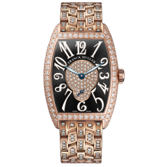 Franck Muller Cintree Curvex Diamonds 25.1 x 35.1 mm 1750 S6 D 2P B 5N BLK BR