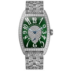 1750 S6 D 2P B OG DGRN BR | Franck Muller Cintree Curvex Diamonds 25.1 x 35.1 mm watch | Buy Now