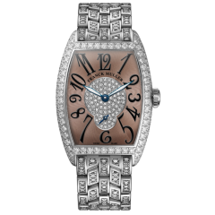 1750 S6 D 2P B PT LBRN BR | Franck Muller Cintree Curvex Diamonds 25.1 x 35.1 mm watch | Buy Now