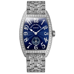 Franck Muller Cintree Curvex Diamonds 25.1 x 35.1 mm 1750 S6 D F OG BL BR