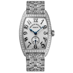 Franck Muller Cintree Curvex Diamonds 25.1 x 35.1 mm 1750 S6 D F PT WH BR