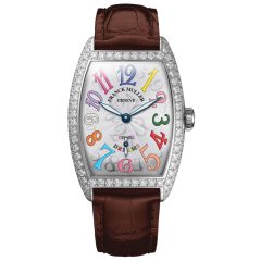 1750 S6 FO COL DRM D OG WH BRN | Franck Muller Cintree Curvex Diamonds 25.1 x 35.1 mm watch | Buy Now