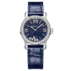 278573-3018 | Chopard Happy Sport Steel Diamonds Automatic 30 mm watch. Buy Online
