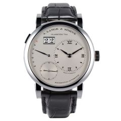 320.025G | A. Lange & Sohne Lange 1 Daymatic German dial platinum watch. Buy Online