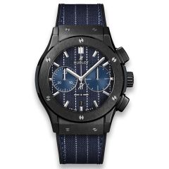 521.CM.2707.NR.ITI18 | Hublot Classic Fusion Chronograph Italia Independent Pinstripe Ceramic watch. Buy Online