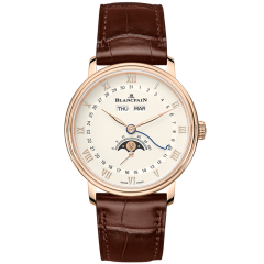 6264-3642-55B | Blancpain Villeret Quantieme Complet 38 mm watch | Buy Now