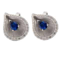 GOR2450 | Annamaria Cammilli Goccia Premiere Colour Diamonds White Gold Earrings