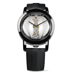 B113/03952 - 113.955.95/F371 CA59G | Corum Golden Bridge 43 Titanium Dlc Art Deco Limited Edition watch. Buy Online