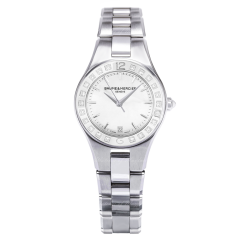 10078 | Baume & Mercier Linea Diamond-set Steel 27mm watch. Buy Online