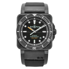 BR0392-D-BL-CE/SRB | Bell & Ross Br 03-92 Diver Black Matte 42 mm watch. Buy Now
