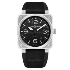 Bell & Ross BR 03 Black Steel Automatic 41 mm BR03A-BL-ST/SRB