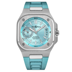 BRX5R-IB-ST/SRB | Bell & Ross BR-X5 Ice Blue Steel Automatic 41 mm watch | Buy Now