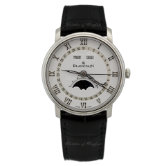 6654A-1127-55B | Blancpain Villeret Quantieme Complet 40 mm watch. Buy Now