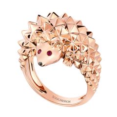 Boucheron Animaux de Collection Pink Gold Ruby Diamond Ring JRG02186