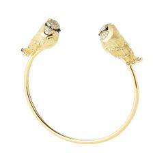 Boucheron Animaux de Collection Yellow Gold Diamond Onyx Sapphire Bracelet JBT00842
