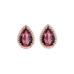 Boucheron Serpent Bohème Couleur Pink Gold Rhodolite Garnet Earrings JCO01311