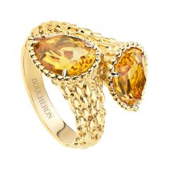 Boucheron Serpent Bohème Couleur Yellow Gold Citrine Ring JRG02796