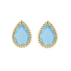 Boucheron Serpent Bohème Couleur Yellow Gold Turquoise Earrings JCO01330