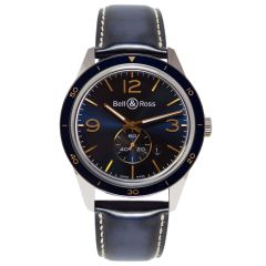 BRV123-BLU-ST/SCA | Bell & Ross BR 123 Aeronavale 43 mm watch. Buy Now