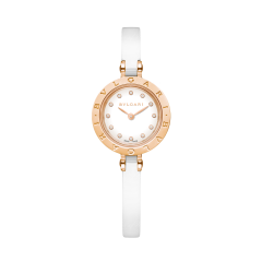 102174 | BVLGARI B.Zero 1 Steel & Ceramic & Pink Gold Quartz 23 mm watch | Buy Online