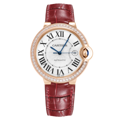 Cartier Ballon Bleu de Cartier Automatic Pink Gold Leather 40 mm WJBB0056