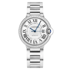 Cartier Ballon Bleu de Cartier Automatic Steel Diamonds 36mm W4BB0024