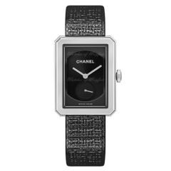 H5201 | Chanel Boy-Friend Tweed Large Steel 37 x 28.6 mm watch. Buy Online