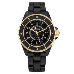 H2918 | Chanel J12 3125 Matt Black Ceramic & Yellow gold 42mm watch. Buy Online