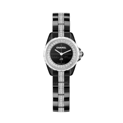 H5236 | Chanel J12∙XS Black Ceramic Diamonds 19mm watch. Buy Online