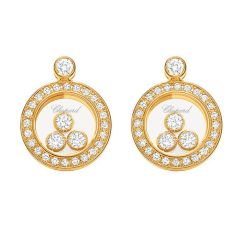 833957-0001 | Buy Chopard Happy Diamonds Yellow Gold Diamond Earrings