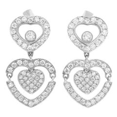 837219-1002 | Buy Chopard Happy Diamonds White Gold Diamond Earrings