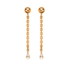 Chopard Happy Diamonds Rose Gold Diamond Earrings 839082-5001