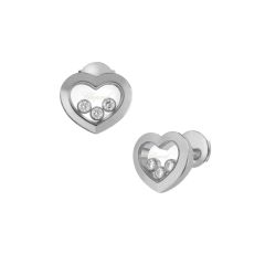 Chopard Happy Diamonds Icons Ear Pins White Gold 83A611-1001