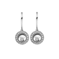 83A017-1401 | Chopard Happy Diamonds Icons White Gold Diamond Earrings