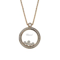 Chopard Happy Diamonds Icons Rose Gold Diamond Pave Pendant 799434-5301