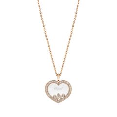 79A039-5201 | Chopard Happy Diamonds Icons Rose Gold Diamond Pendant 