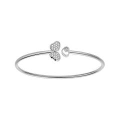 Chopard Happy Hearts White Gold Diamond Bangle Size L 85A083-1903
