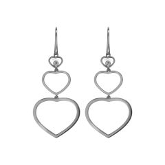 Chopard Happy Hearts White Gold Diamond Earrings 837482-1101