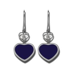 837482-1510 Buy Chopard Happy Hearts White Gold Lapis Lazuli Earrings