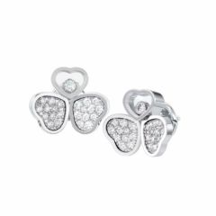 Chopard Happy Hearts White Gold Diamond Earrings 83A083-1901