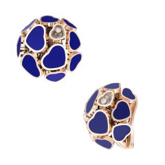 847482-5501 | Buy Chopard Happy Hearts Rose Gold Blue Stone Earrings