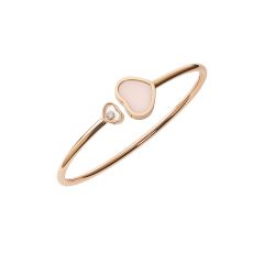 857482-5622 |Chopard Happy Hearts Rose Gold Opal Diamond Bangle Size S