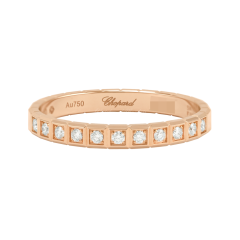 827702-5287 | Buy Online Chopard Ice Cube Mini Rose Gold Diamond Ring