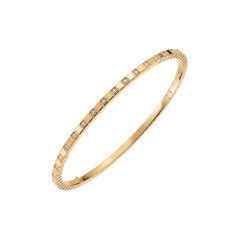 Chopard Ice Cube Pure Yellow Gold Half-Set Diamond Bangle Size S 857702-0009