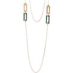 Chopard Ice Cube Rose Gold and Green Ceramic Pendant 819895-9006