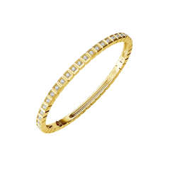 Chopard Ice Cube Yellow Gold Full-Paved Diamond Bangle Size L 858350-0009