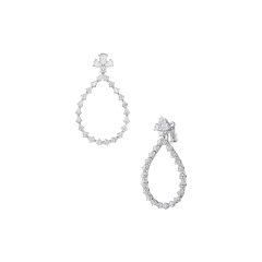 Chopard L'Heure du Diamant Drop White Gold Diamond Earrings 84A069-1001